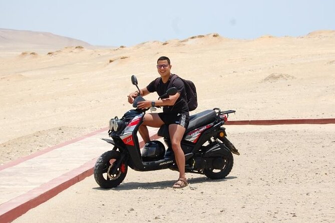 Visit the Paracas National Reserve on a SCOOTER - The ride to Playa Roja and the reserve viewpoints
