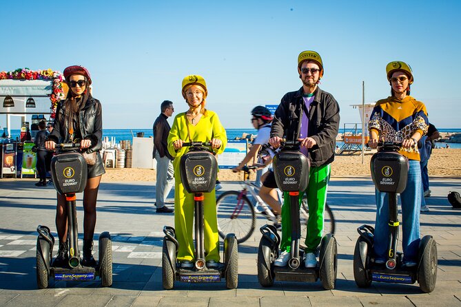 Welcome to Barcelona Segway and eScooter Tour - Learning the controls at Plaça dels Traginers